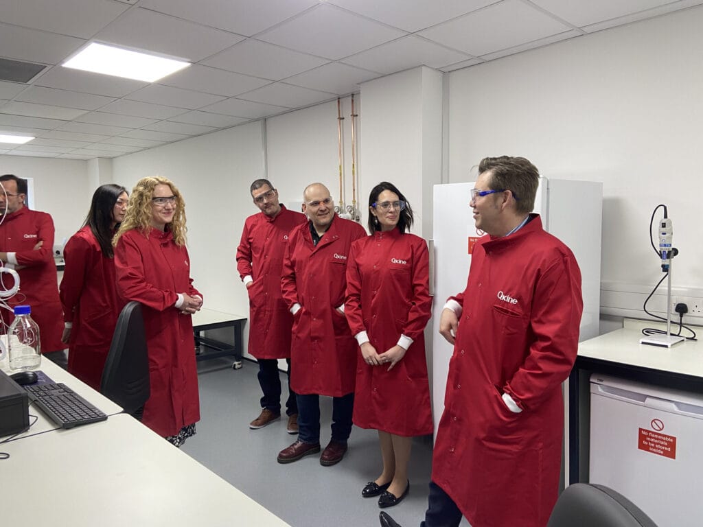 Mayor Dr Nik Johnson on his tour of Qkine Labs