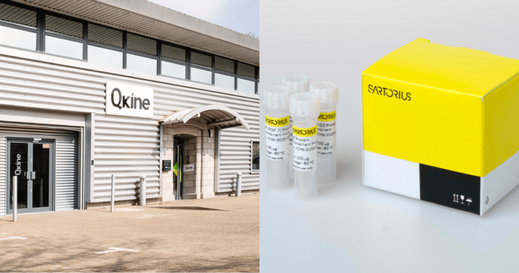 Qkine HQ and Sartorius packaging