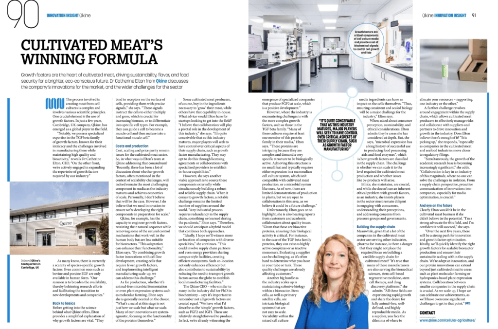 Qkine featured in The Future of Protein Production